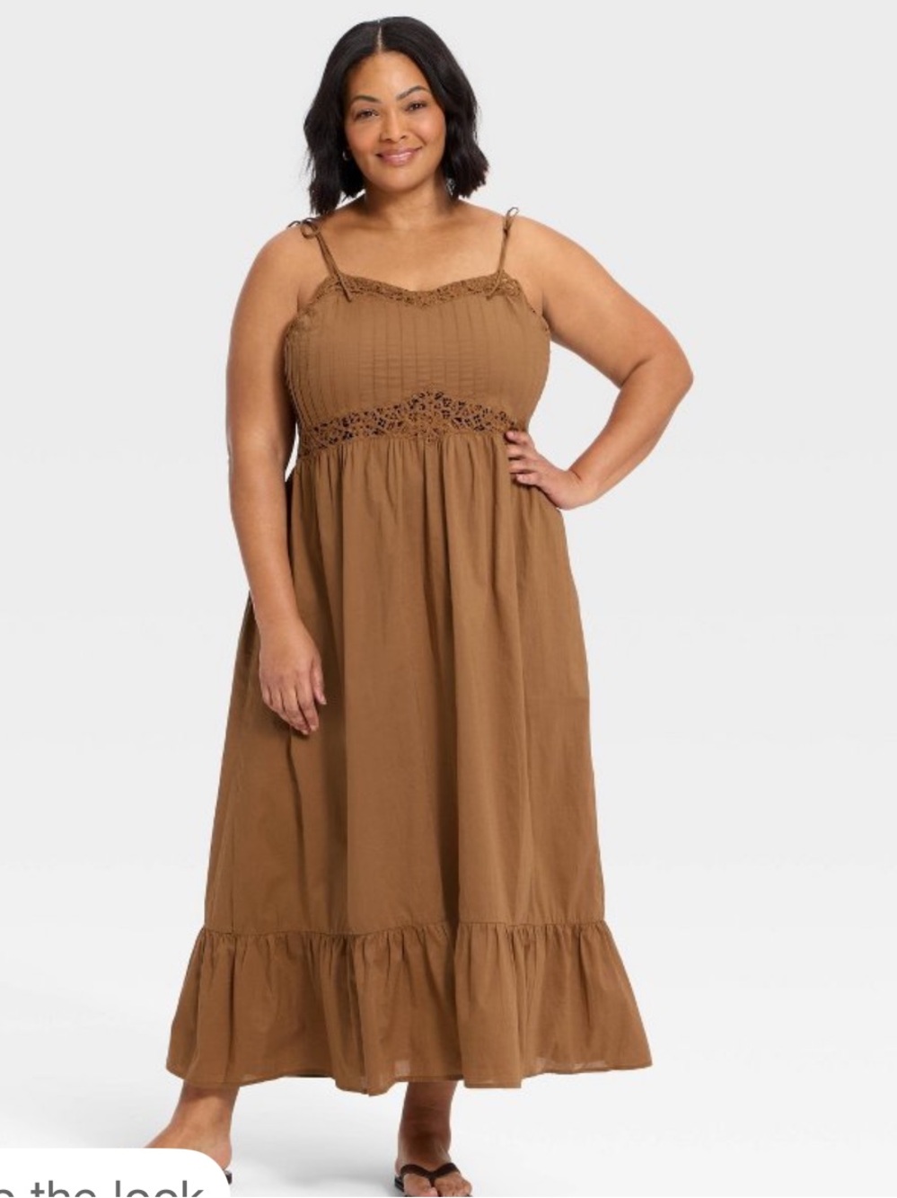 Women's Lace Cami Midi A-Line Dress - Universal Thread™